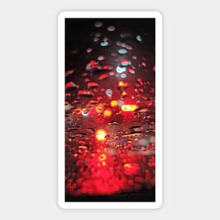 Rain Drops and Blurry Lights Sticker